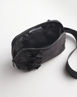 Neema Satin Ruffle Belt Bag