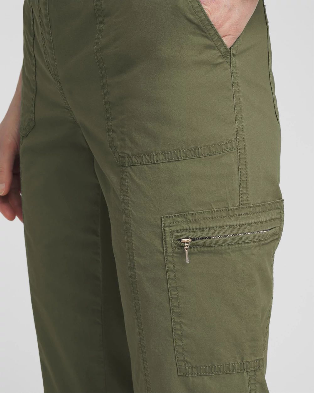 Poplin Cropped Pants