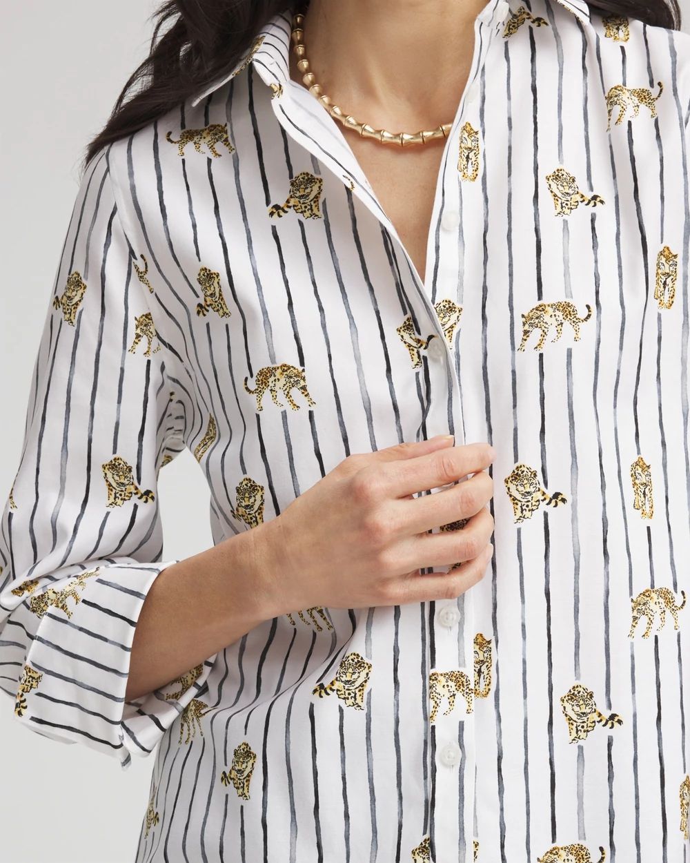 No Iron™ Leopard Graphic Shirt