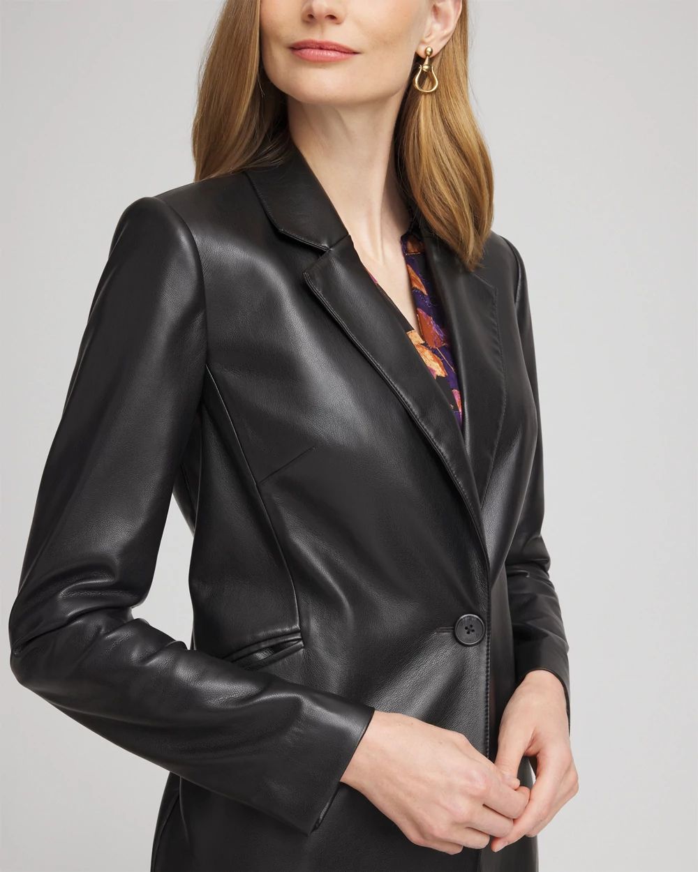 Petite Faux Leather Topper