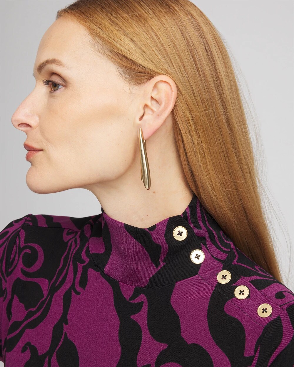 Travelers™ Paisley Mock Neck Tunic