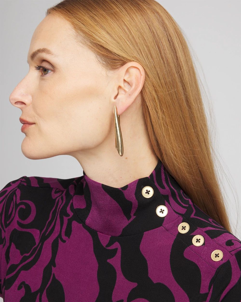 Travelers™ Paisley Mock Neck Tunic