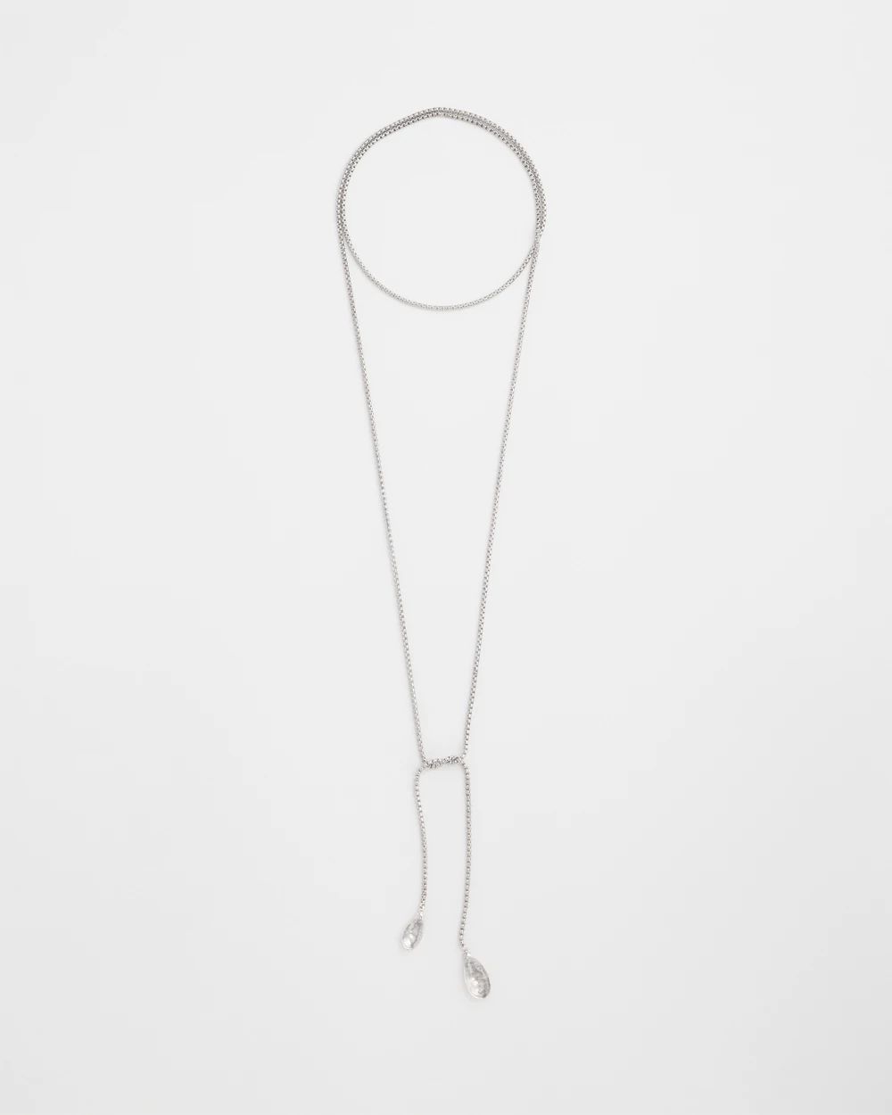 Silver Lariat Necklace