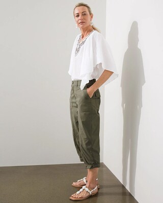 Convertible Poplin Cargo Crops