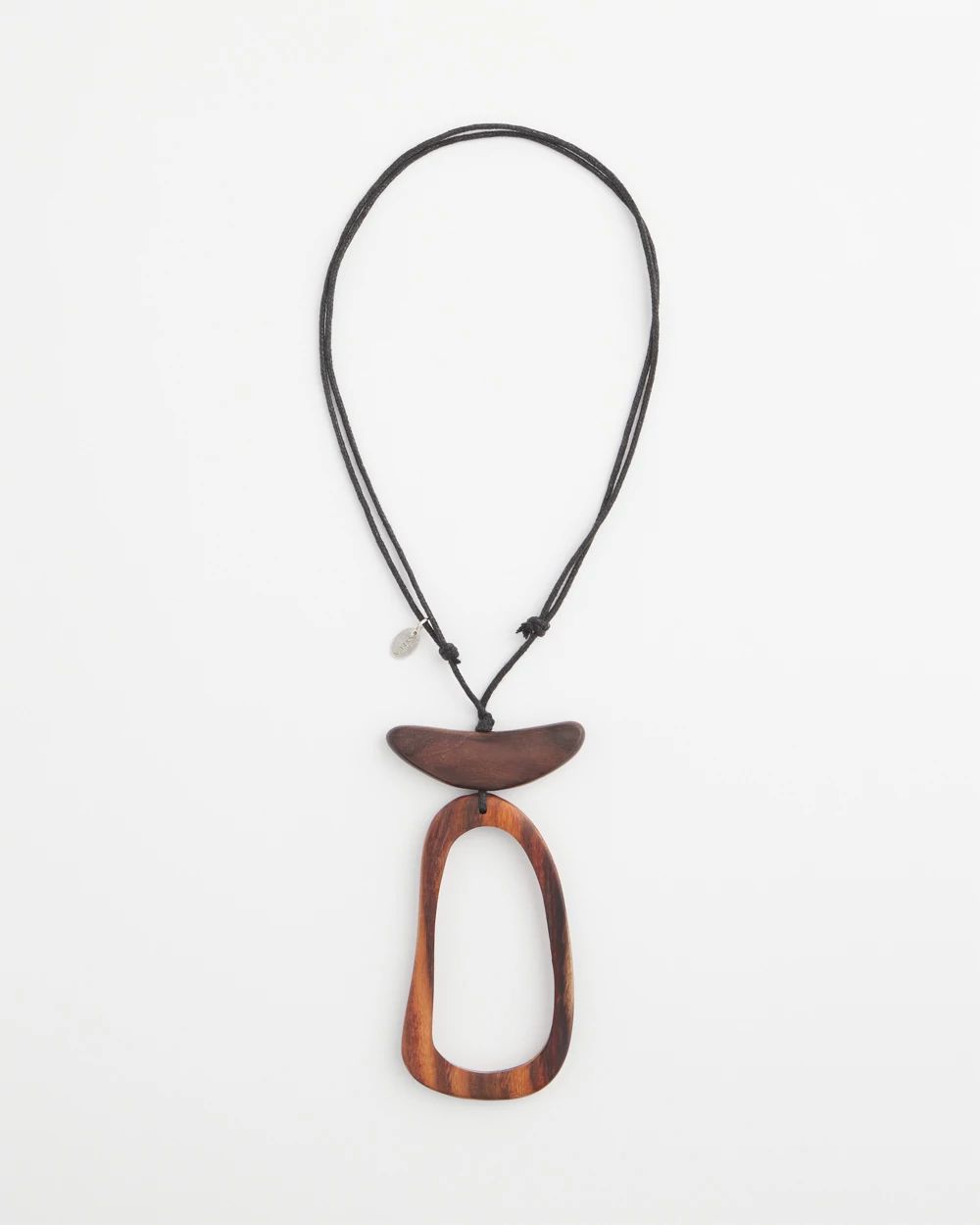 SYLCA® x Chico's Adli Wood Open-Design Pendant Necklace