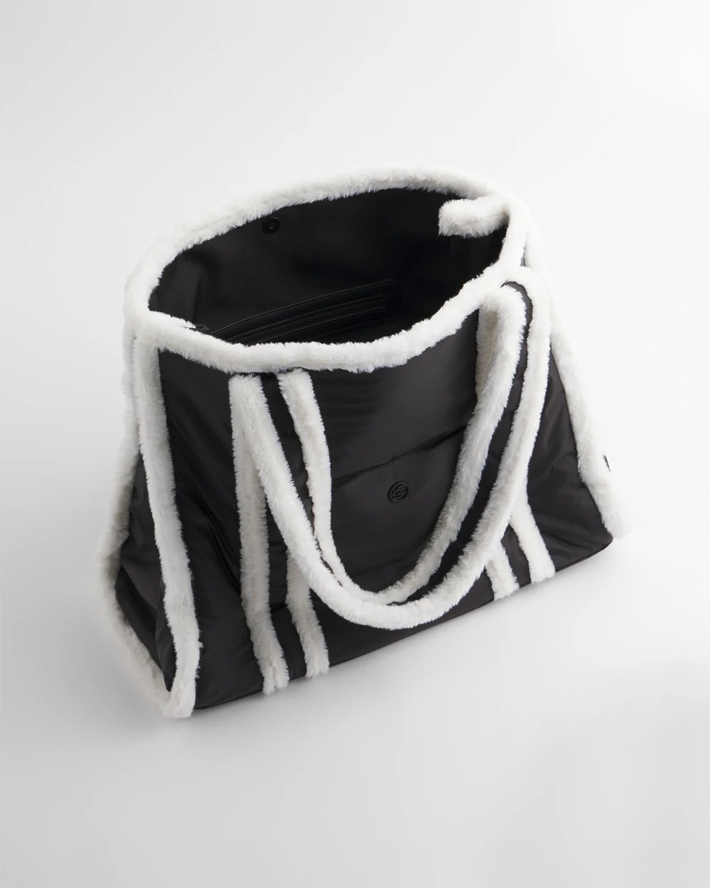 Faux Fur Sporty Tote Bag