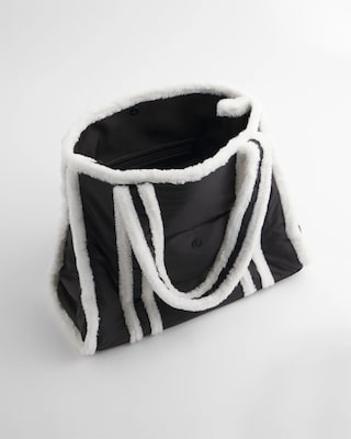 Faux Fur Sporty Tote Bag click to view larger image.