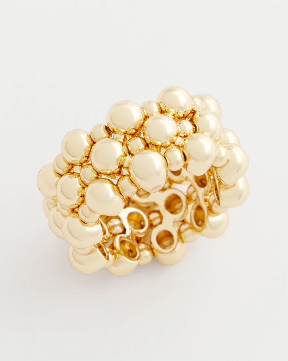 Gold Bead Stretch Ring click to view larger image.