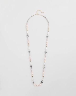Pink Art Deco Beaded Necklace