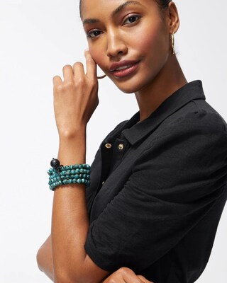 Convertible Blue Stretch Bracelets