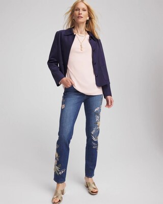 Stretch Cotton Boatneck Tunic click to view larger image.