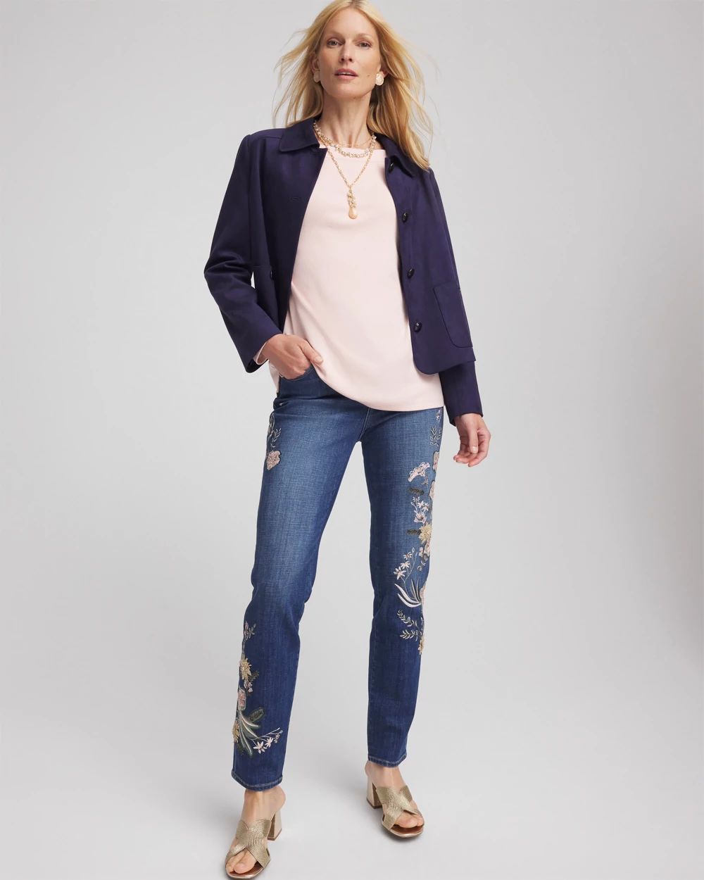 Stretch Cotton Boatneck Tunic
