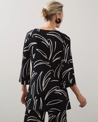 Travelers Brushstroke Print Classic Tunic