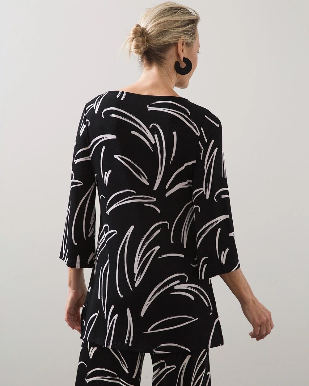 Travelers Brushstroke Print Classic Tunic