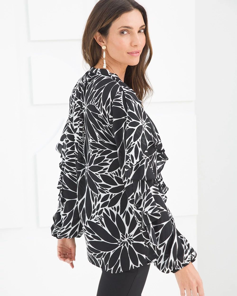 Black Label Ruffle Blouse