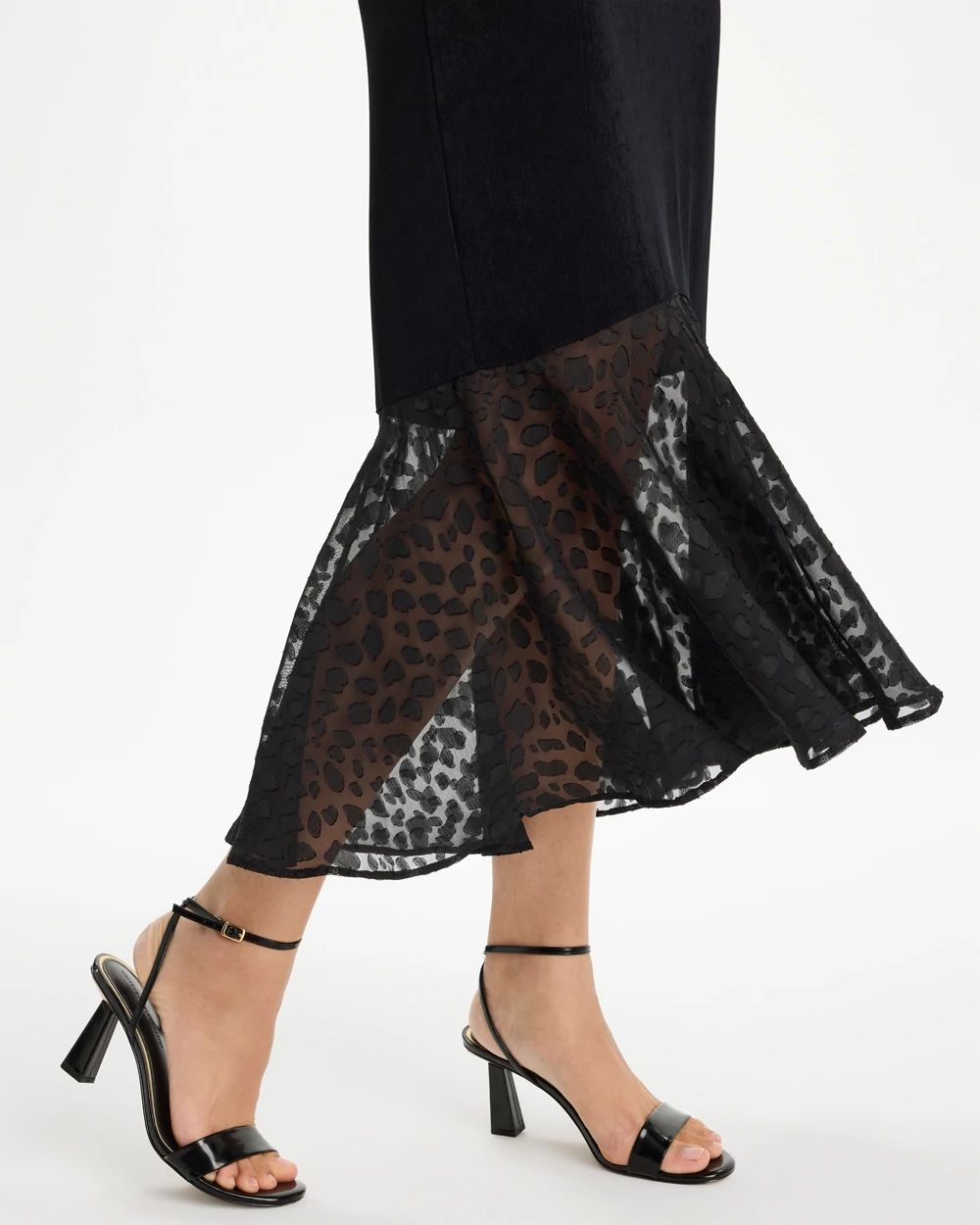 Travelers™ Burnout Chiffon Hem Dress