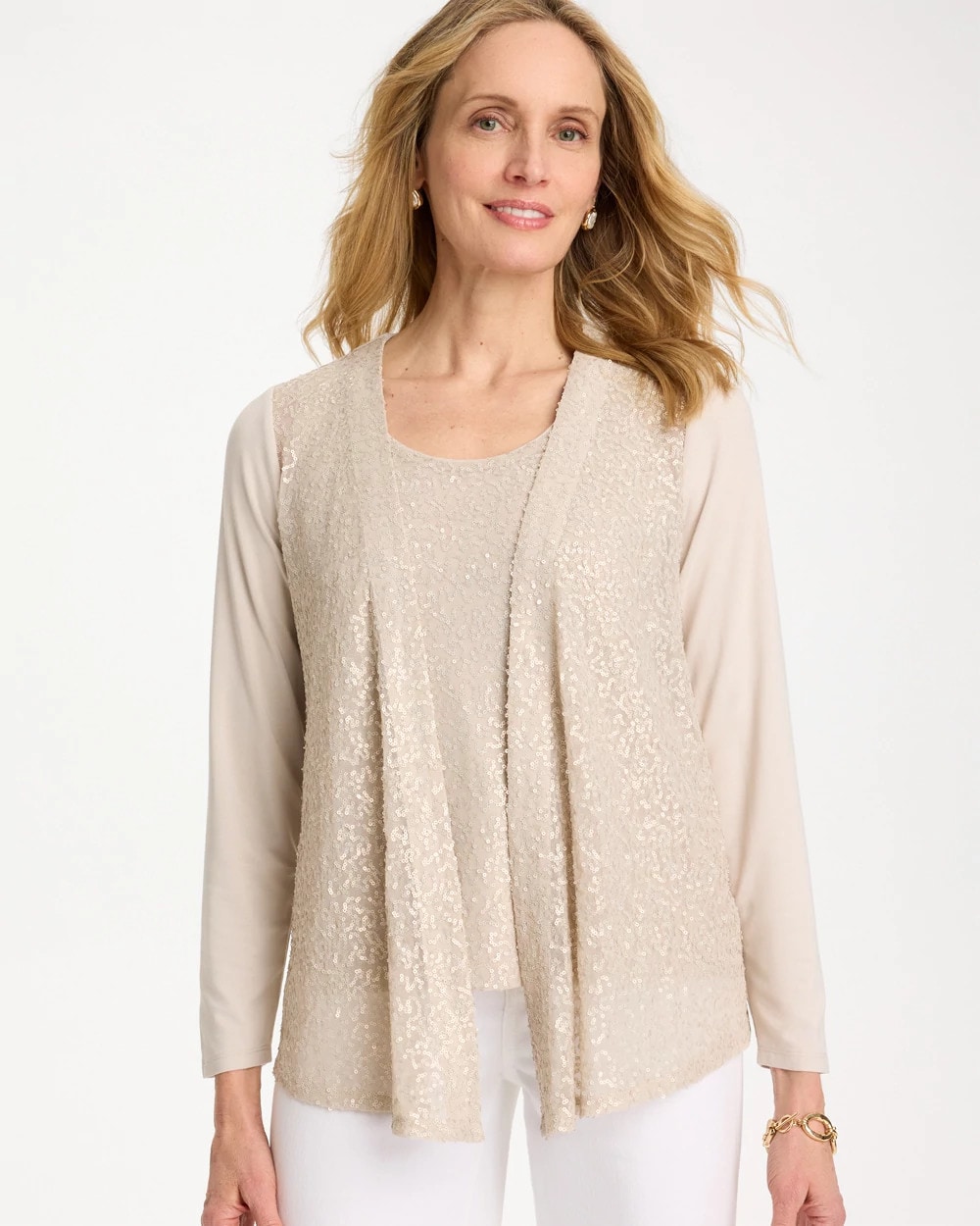 Knit Sequin Cardigan