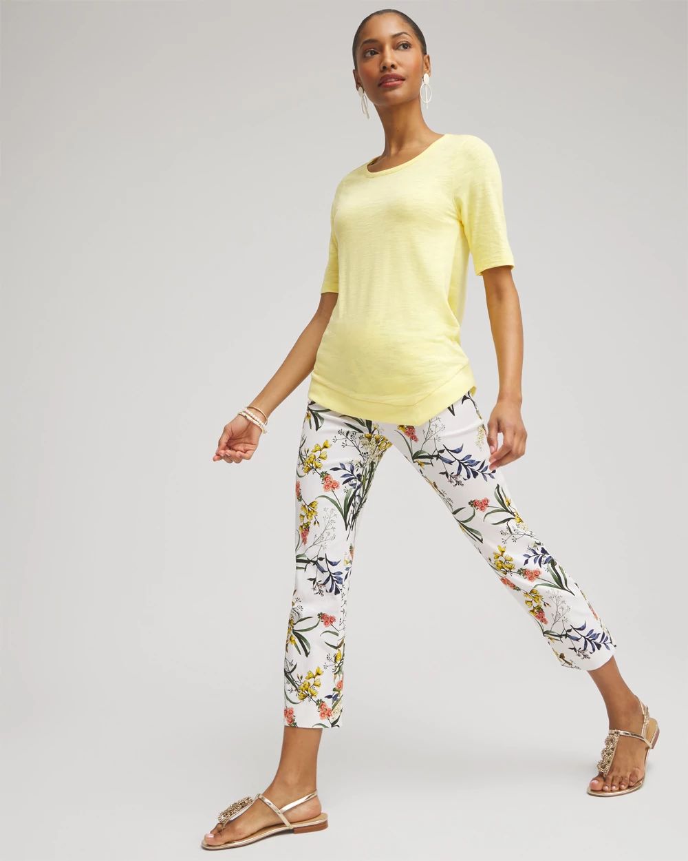 Asymmetrical Elbow Sleeve Tee