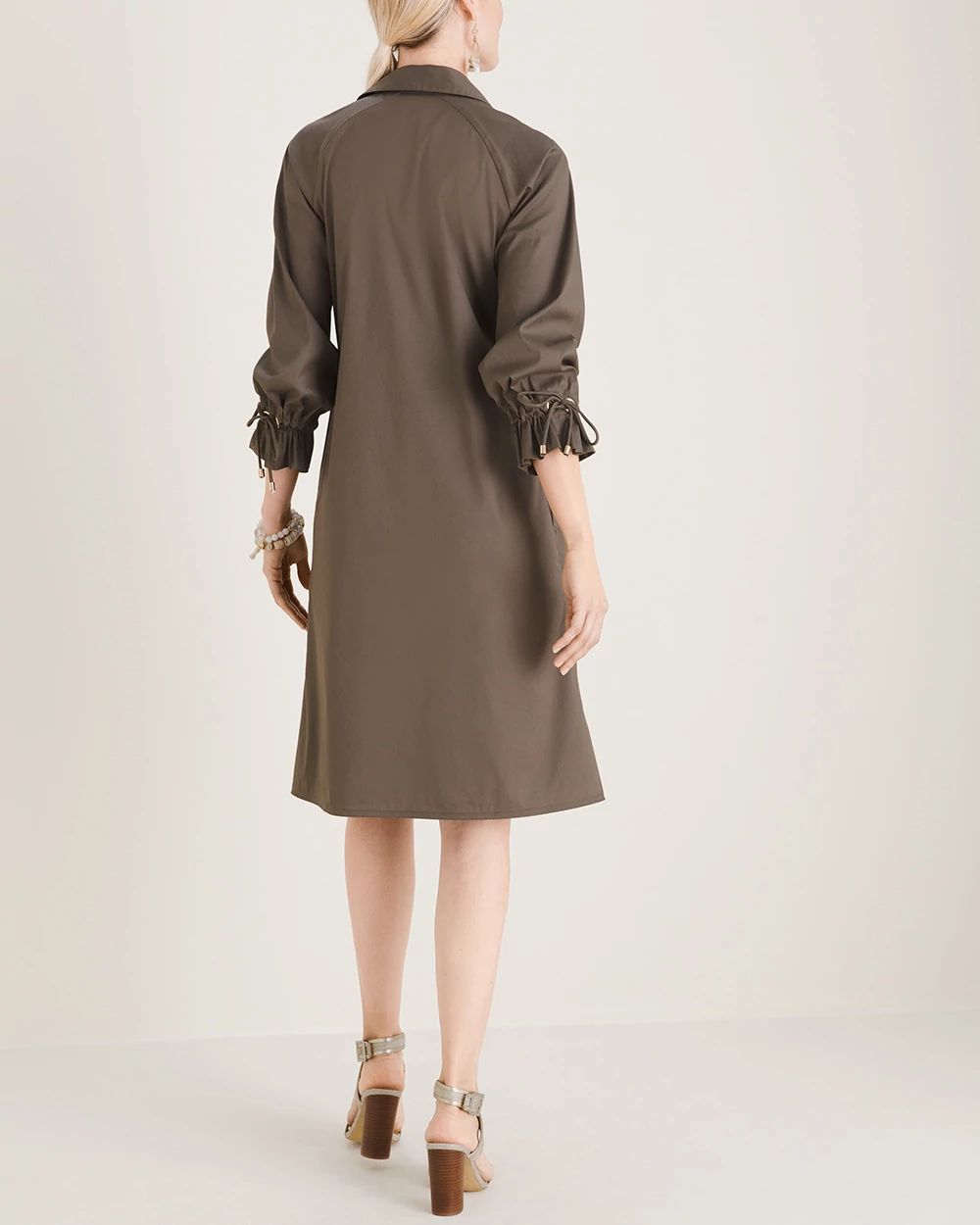 Drawstring Shirtdress
