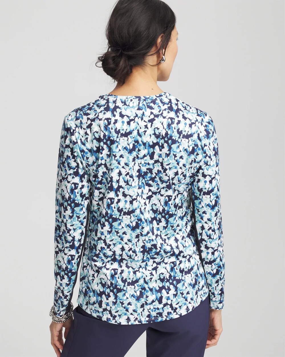 Zenergy® UPF Crew Neck Mesh-Inset Pullover