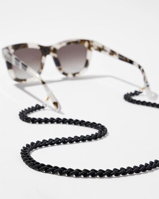 Matte Black Eyeglass Chain
