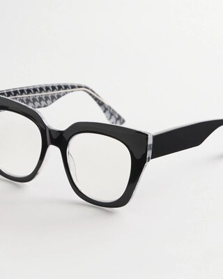 Houndstooth Cateye Readers