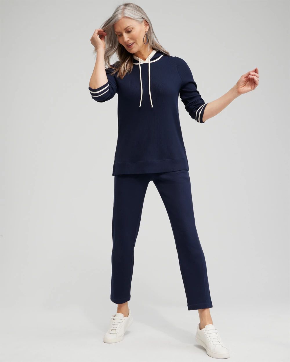 Zenergy® Waffle Knit Hooded Tunic