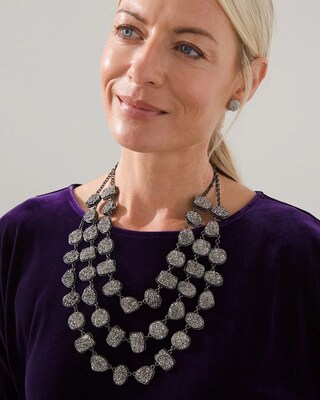 Glitz Short Multi-Strand Necklace