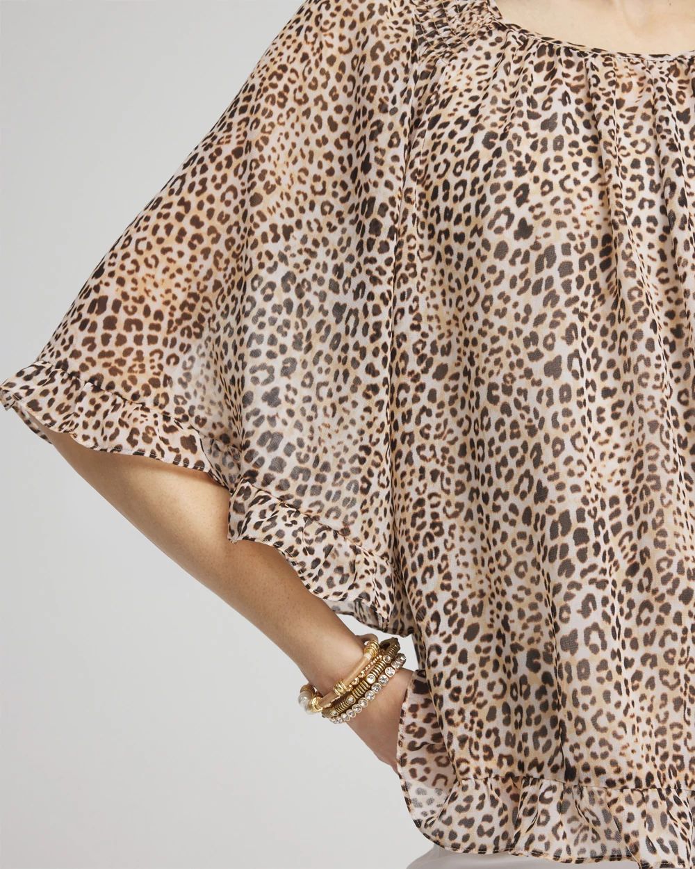 Animal Print Georgette Blouse