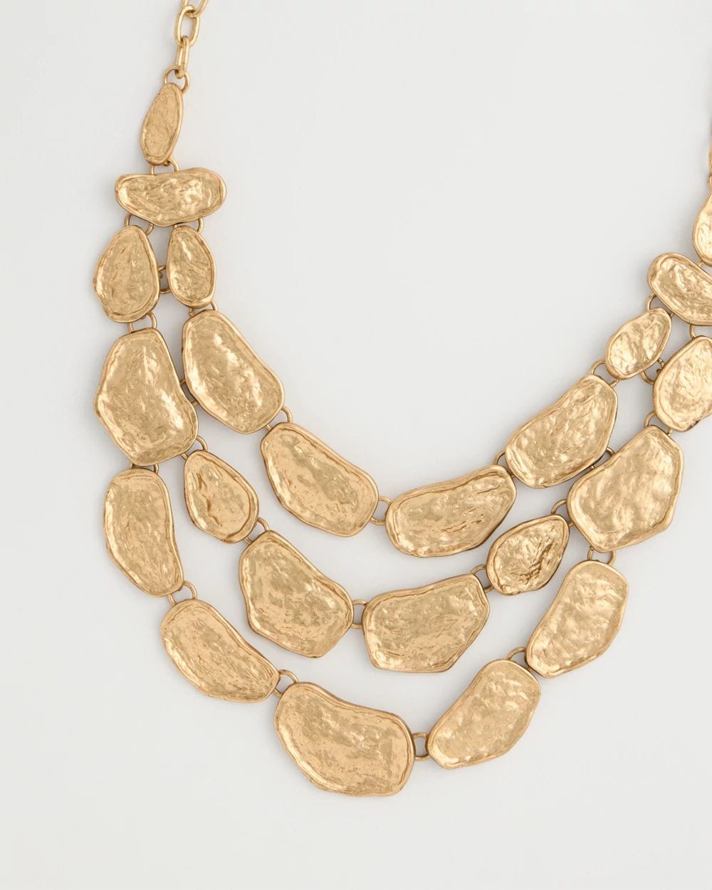 Beaded Multi-Strand Bib Necklace click to view larger image.