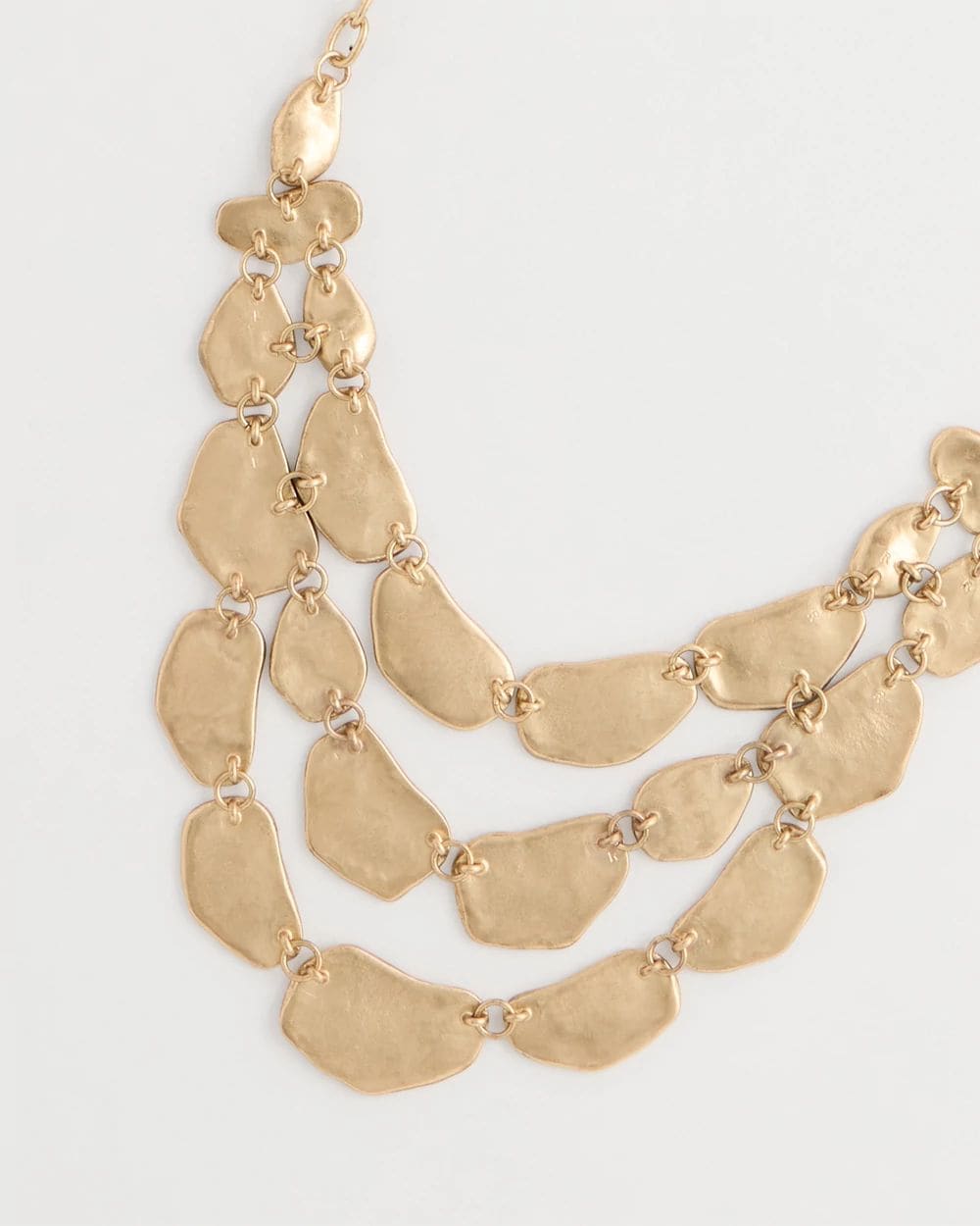 Beaded Multi-Strand Bib Necklace click to view larger image.