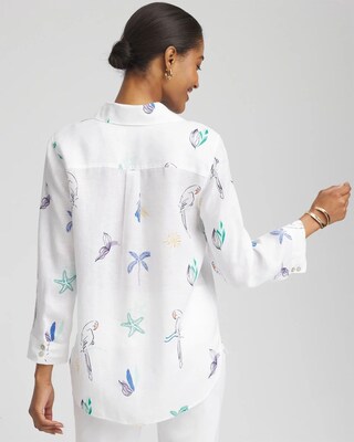 No Iron™ Island Linen Shirt click to view larger image.