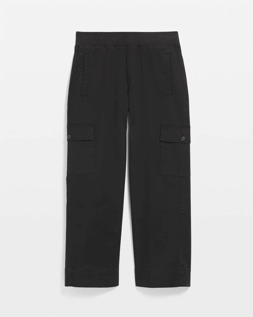 Cargo Straight Leg Cropped Pants