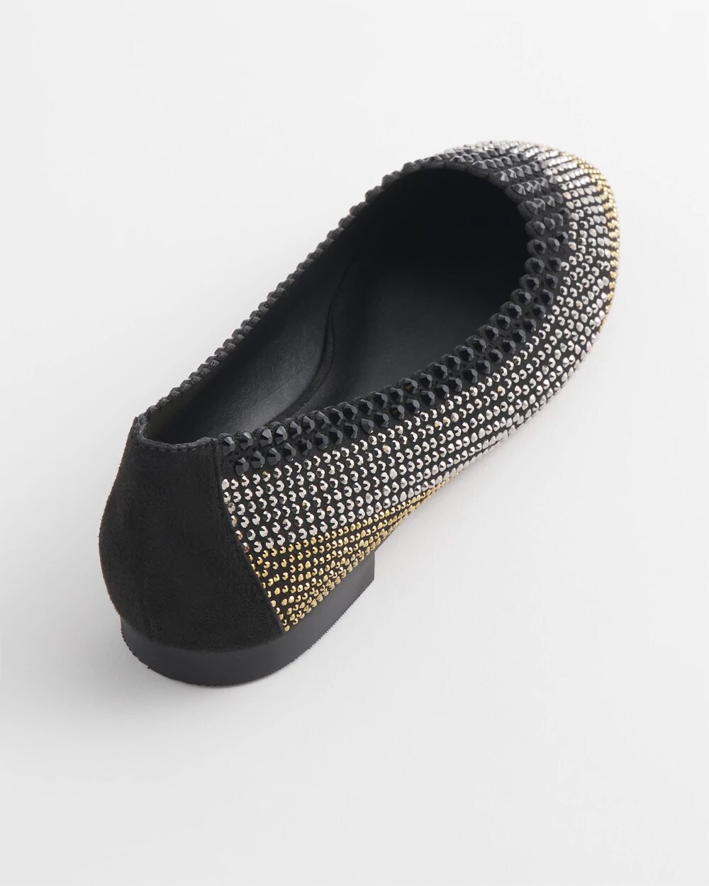 Ombré Stone Embellished Ballet Flats