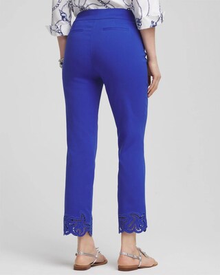 Brigitte™ Pull-On Cutwork Cropped Pants click to view larger image.