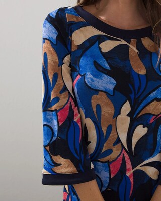 Travelers Border Trim Midi Dress