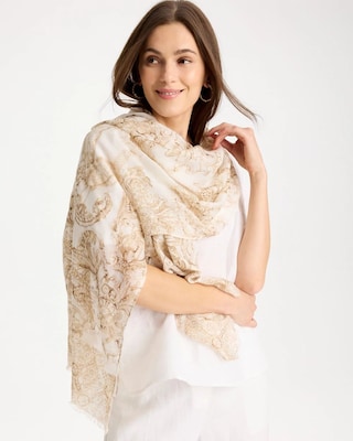 Foiled Oblong Scarf click to view larger image.