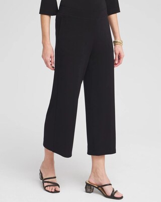 Travelers™ Wide Leg Pocket Cropped Pants