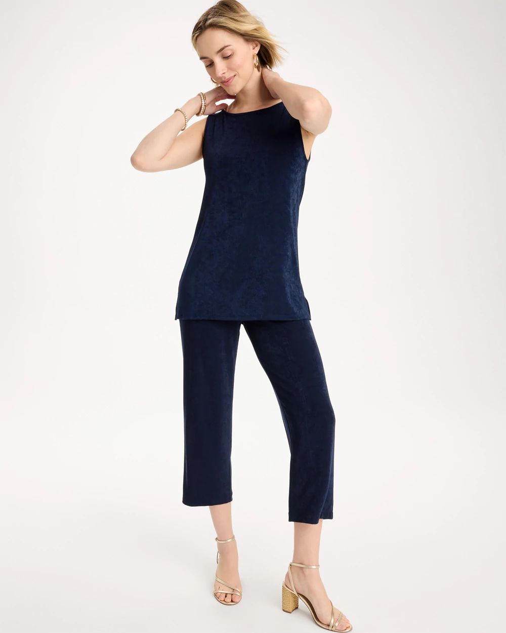 Travelers™ No Tummy Cropped Pants