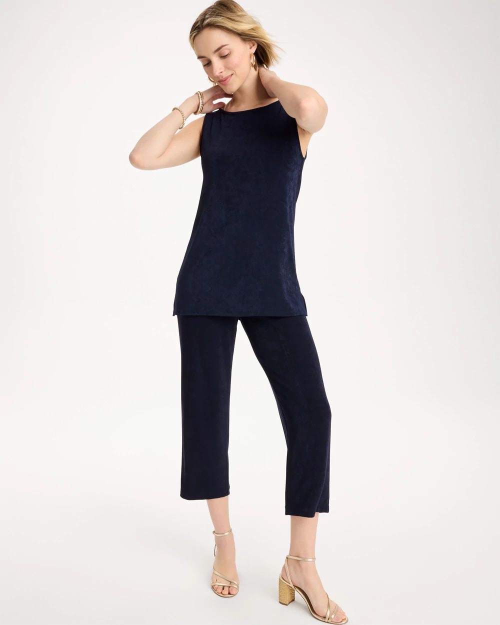 Travelers™ No Tummy Cropped Pants