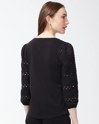 Rick Rack Puff Sleeve Top click to view larger image.