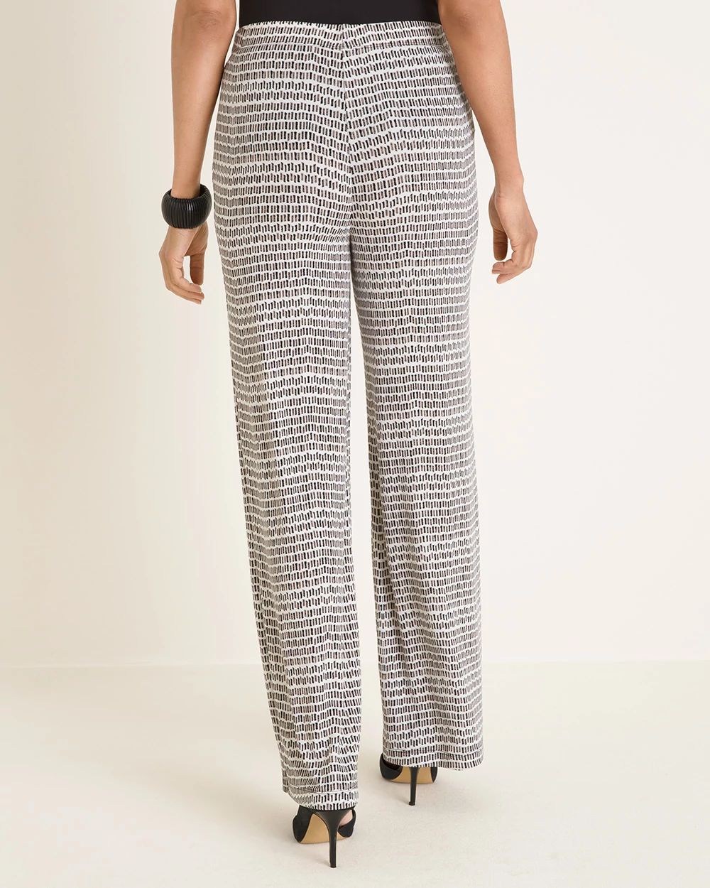 Travelers Classic Neutral Printed Palazzo Pants