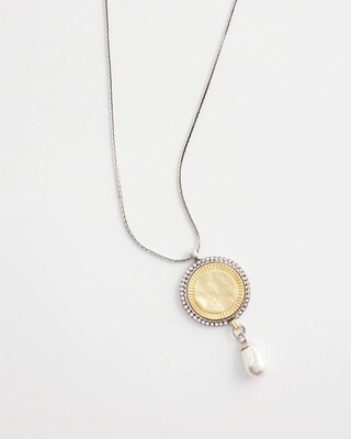 Adjustable Coin Pendant Necklace