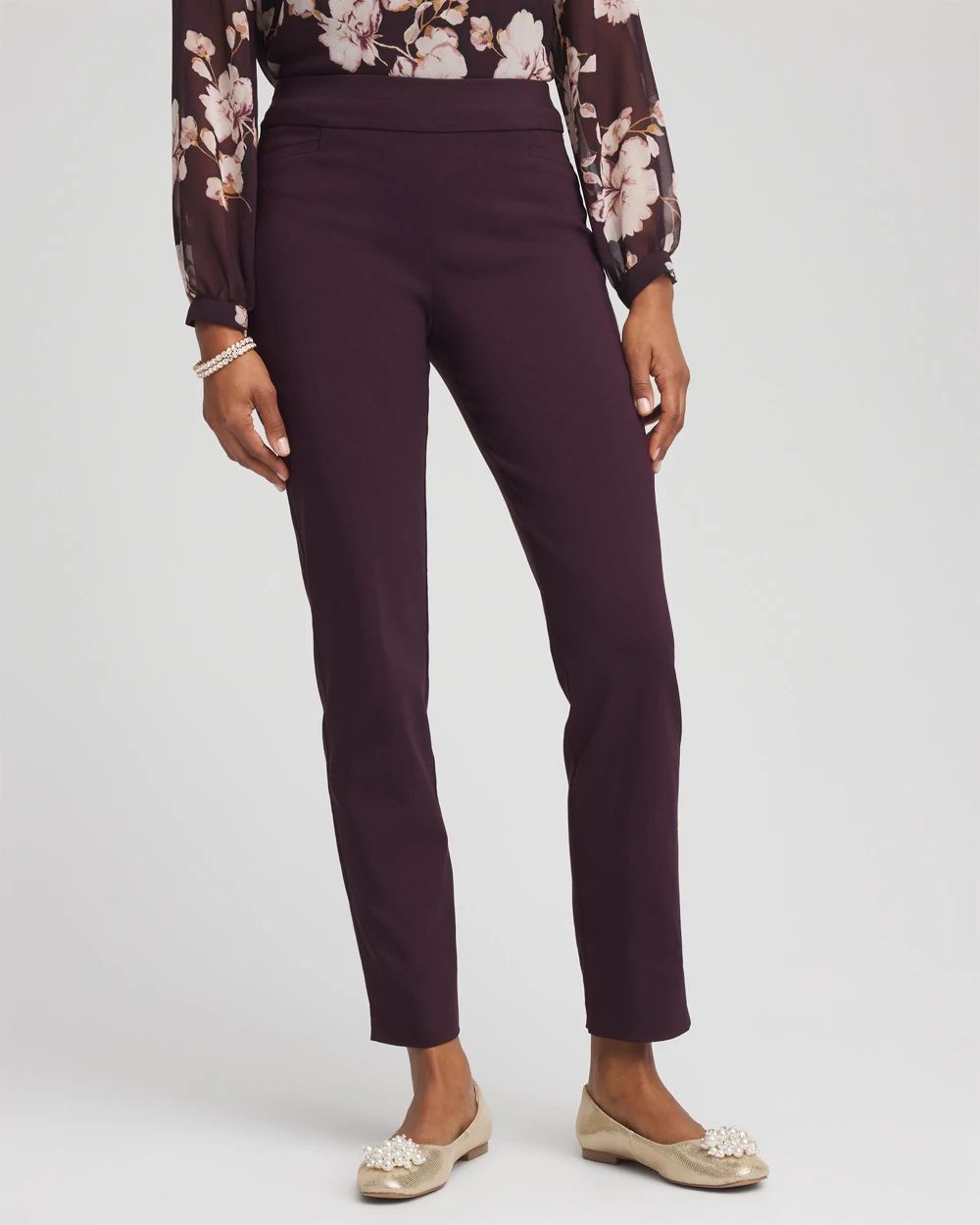 Brigitte™ Slim Pull-On Ankle Pants