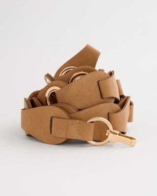 Faux Suede Grommet Belt click to view larger image.