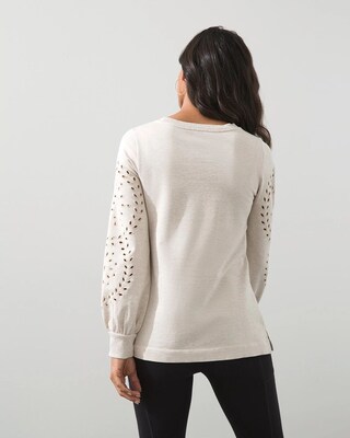 Zenergy French Terry Cutwork Top