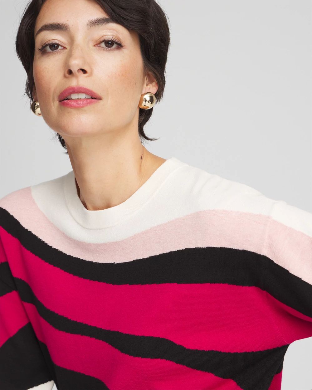 Colorblock Easy Pullover Sweater