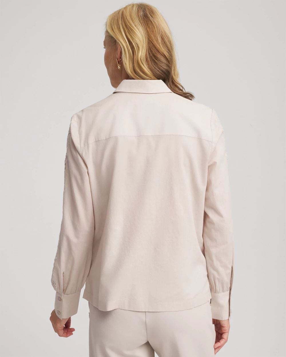 Lace Cotton Voile Shirt