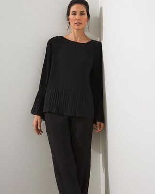 Black Label Pleat Blouse