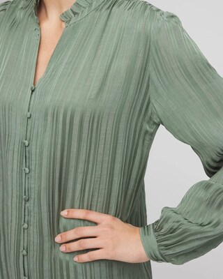 Georgette Ruffled-Hem Blouse click to view larger image.